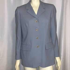 Liz Clairborne Collection wool button-down vintage oversized blazer. Size 8